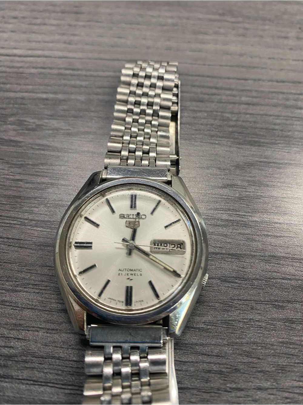 Seiko Silver Dial Stainless Steel Men's Automatic Watch